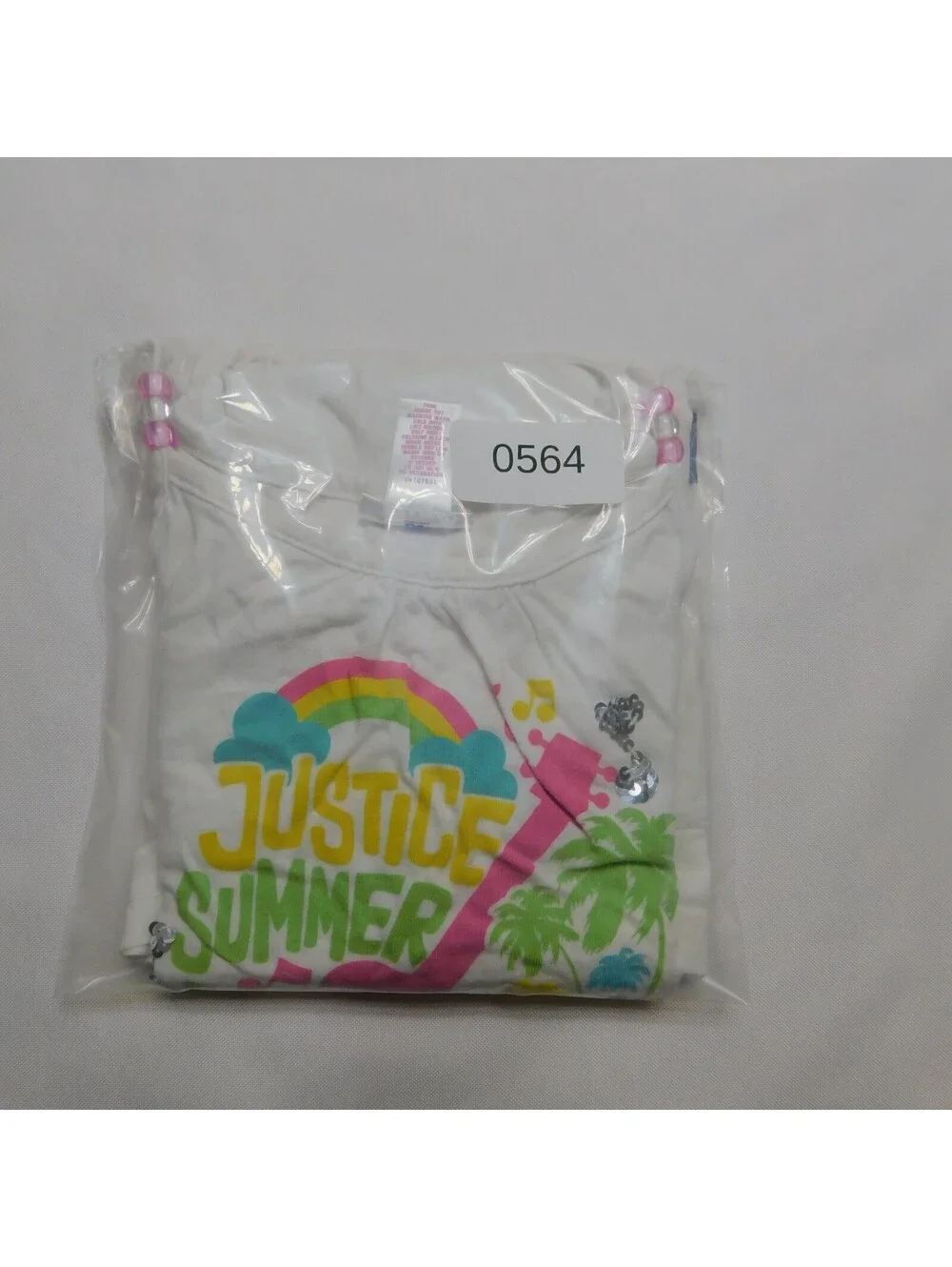 Justice Girls Dress Size XS 6 White Summer Music Festival Cami Drop Waist Pocket